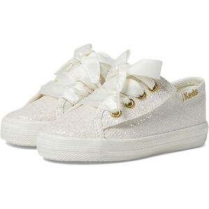 NEW Kate Spade Keds Glitter Cream White Sneakers Champion Toddler Girl 7 Shoes